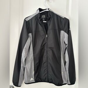 Adidas Golf Black and Gray ClimaProof Windbreaker